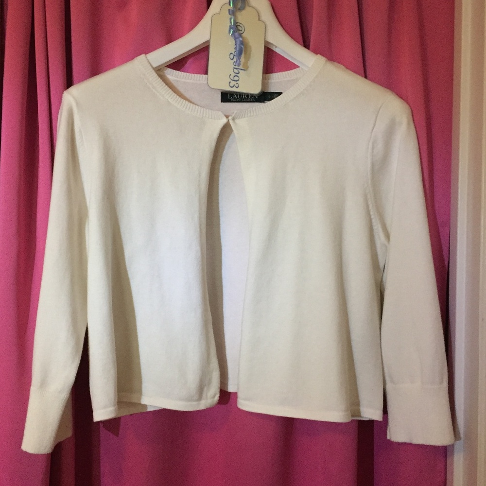 Lauren, Ralph Lauren Sweater Off-White Size L